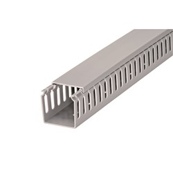 IPD WD6060 Open Slot Cable Duct Grey 2m L 60mm H x 60mm W SLOT SOLD IN PACKS OF 12
