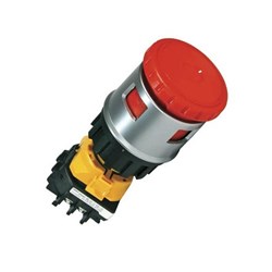 IDEC XN4E-BL422MRH Emergency Stop Pushbutton Illuminated 2NC Red Panel Screw