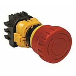 IDEC XW1E-BV411MR Emergency Stop Pushbutton Non-Illuminated 1NO+1NC Red Screw