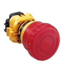 IDEC XW1E-TV412Q4M-R Emergency Stop Pushbutton Illuminated 2NC+1NO Screw 24VAC/DC