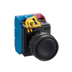 IDEC YW1B-A1E02R Non-Illuminated Pushbutton 22mm Flush Maintained Red 2NC