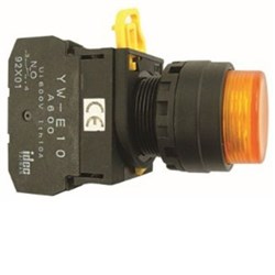 IDEC YW1L-M2E01Q4R Illuminated Pushbutton 22mm Extended Momentary Red 24VAC/DC 1NC