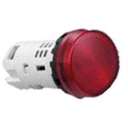IDEC YW1P-1BUQ4Y Pilot Light With LED Yellow 24VDC 22mm Dia Mount Hole