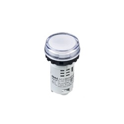 IDEC YW1P-1BUQM3PW Pilot Light With LED Pure White 230/240VAC 22mm Dia Mount Hole