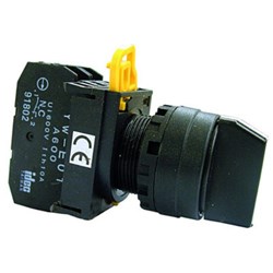 IDEC YW1S-2E10 Selector Switch 2Position 1NO Maintained Round Plastic M3.5 Screw Terminal 30mm W 41.4mm H