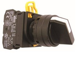 IDEC YW1S-32E20 Selector Switch 3Position 2NO Left Round Plastic M3.5 Screw Terminal 30mm W 41.4mm H 69.8mm D