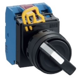 IDEC YW1S-33E11 Selector Switch 3Position 1NO+1NC Round Plastic M3.5 Screw Terminal 30mm W 41.4mm H 69.8mm D